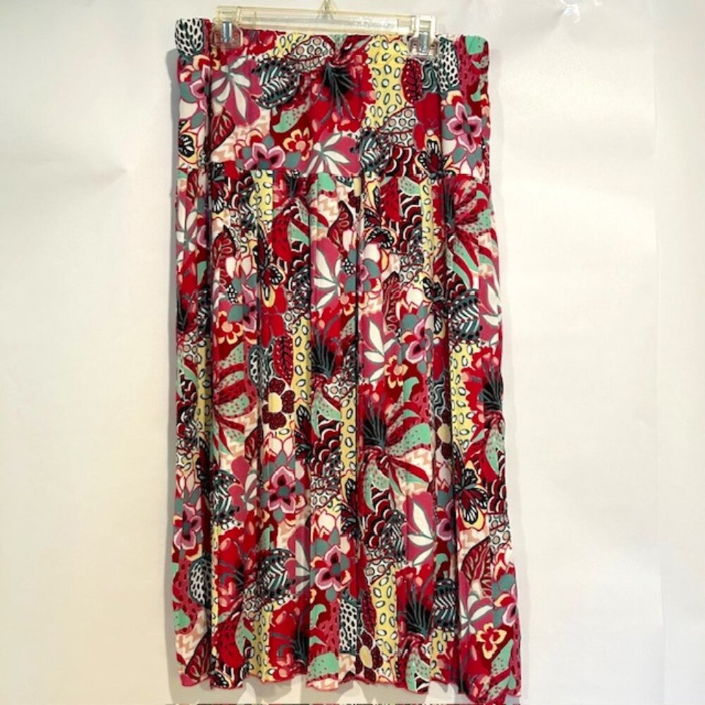 Gallery UK pleated skirt with side slit